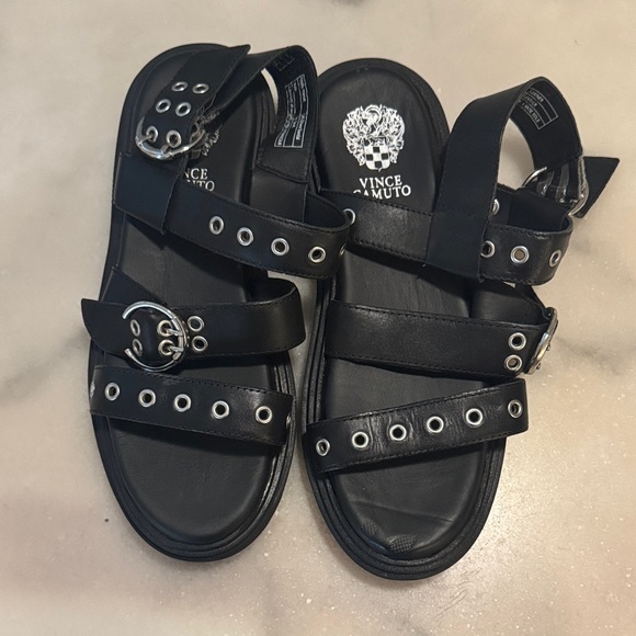 Vince Camuto Silvee Sandals in Black - Picture 1 of 11